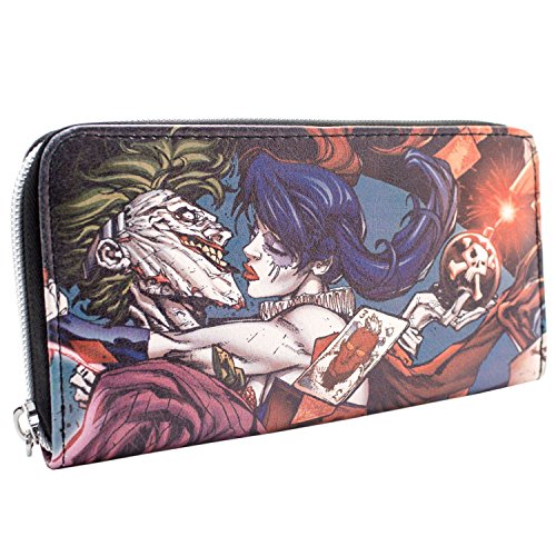 Cartera de DC Suicide Squad Amar hasta morir Verde