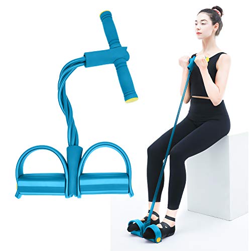 Chesbung Bandas de resistencia con asas para el hogar, equipo de fitness, pilates, bandas de resistencia para sentadillas, ejercicios flexibles para brazos, barrigas, piernas