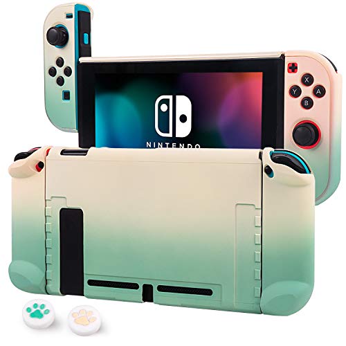 CHIN FAI Estuche acoplable para Nintendo Switch Estuche Protector rígido de Agarre para Consola Nintendo Switch y Controladores Joy-con con 2 Barras de Control