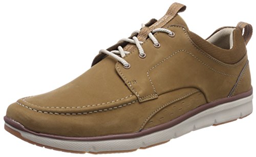 Clarks Orson Bay, Zapatos de Cordones Derby para Hombre, Marrón (Tan Nubuck -), 44.5 EU