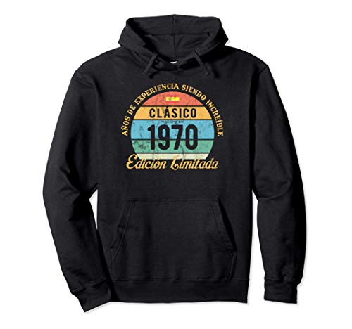 Clásico Nacido En 1970 Vintage 51 Cumpleaños Puesta De Sol Sudadera con Capucha