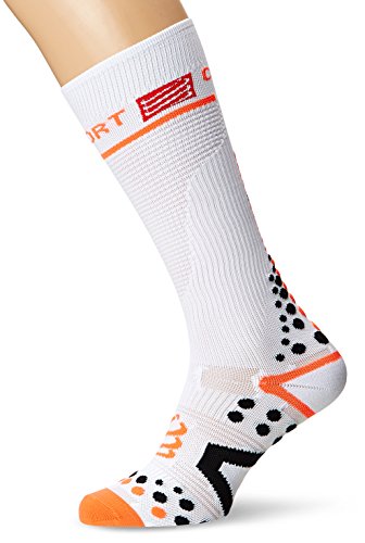 COMPRESSPORT Kompressions-socken Full Socks V2.1 Calcetines, Unisex, Blanco, 3L