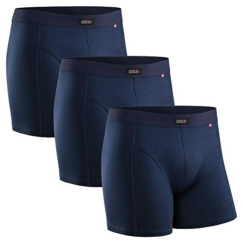 DANISH ENDURANCE Bóxers para Hombres Pack de 3 (Azul Marino, XX-Large)