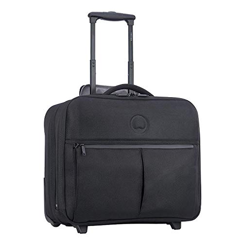 Delsey PARIS Laumiere Maletín de piloto, 44 cm, 36 liters, Negro (Noir)