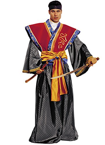 Disfraz de Hombre Guerrero samurái japonés Hattori Deluxe tamaño Adulto L-XXL Carnaval