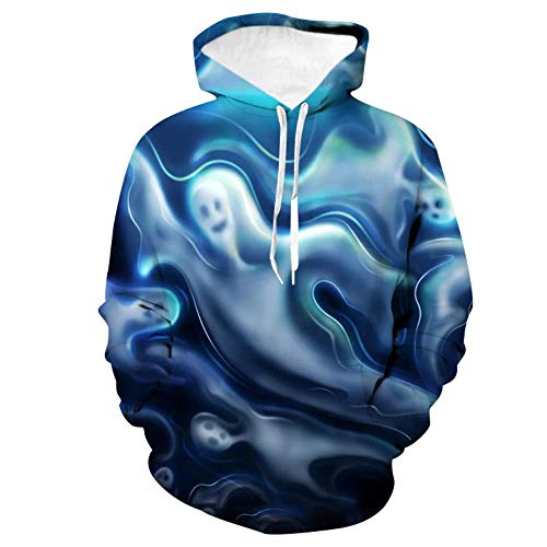 douzxc Sudadera con Capucha Anime Serie De Halloween Horror Ghost, Psy014 Guard, L