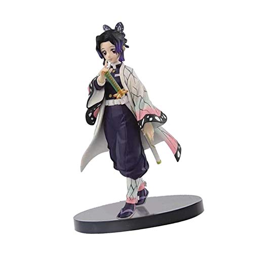 Earlyad Figuras de acción de Demon Slayer, Kochou Shinobu Figura de acción de 19 cm PVC Modelo de Personaje de Anime Estatua de pie Anime Demon Slayer Figura Juguete de Regalo para decoración