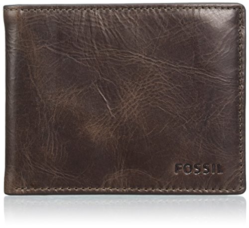 Fossil Derrick, Carteras Hombre, Braun (Dark Brown), 1x9x12 cm (W x H D)