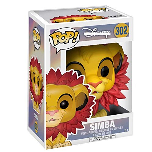 FreeStar Funko Pop Movie : The Lion King - Simba 3.9inch Vinyl Gift for Boys Cartoon Fans Multicolur