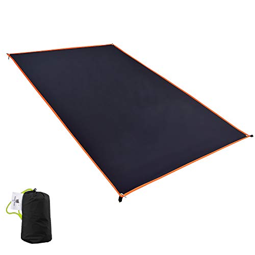 GEERTOP Lona de Suelo para Tiendas de Campaña Impermeable Ligera 1 Personas - Talla 90 x 210 cm (160g) - Toldo para Senderismo, Acampadas, Picnics (M)