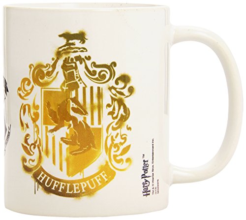 Harry Potter - Taza 320 Ml Hufflepuff Stencil Crest