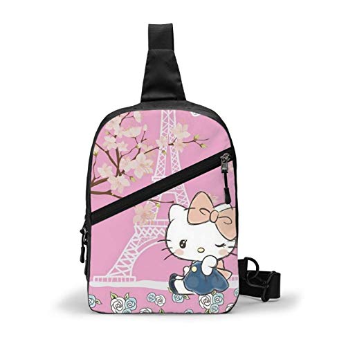 Hdadwy Bolso de la Honda, Bolso del día del Bolsillo de la Mochila del Hombro de Crossbody del Sello del Gatito para el Viaje Que va de excursión a Las Mujeres de los Hombres