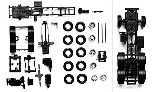 herpa 083485-Chasis de Tractor Man Vehículo de 3 Ejes con tracción a Las Cuatro Ruedas, 2 Piezas (083485)