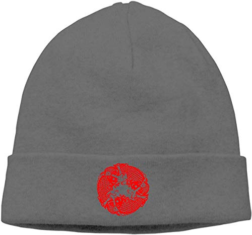 hgdfhfgd Gorra de Calavera para Adultos Gorro de Pescado Sombrero de Punto Cortado con Papel Sombreros Sombreros de Invierno Sombrero de Hip-Hop cálido Mantener Caliente 3637