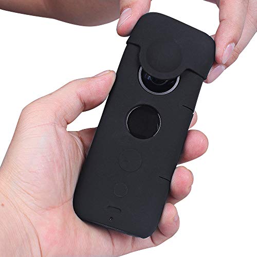 HOLACA Juego de Piel Protectora de Silicona Compatible con la cámara de acción Insta360 One X 360 a Prueba de Agua, protección Suave y Liviana de la cámara One X 360