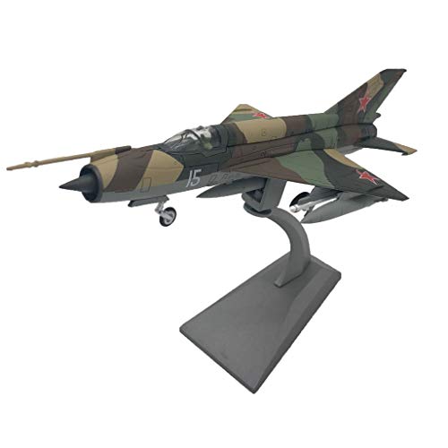 HomeDecTime 1:72 Escala MIG-21 Avión De Combate Helicóptero Diecast Modelo Militar