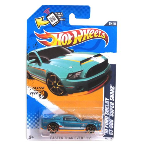 Hot Wheels 2012 Faster Than Ever 2010 Shelby Mustang GT500 GT-500 Super Snake Supersnake Teal