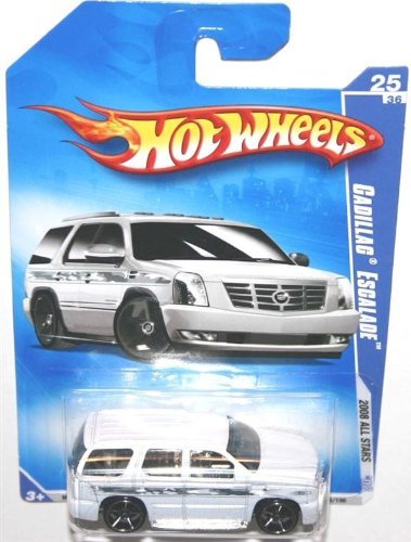 Hot Wheels Cadillac Escalade #65 Variant Set; Red, Gray & White, Scattered Chrome Faster Than Ever Wheels {3 Pieces} 1/64 Scale Collector by Hot Wheels