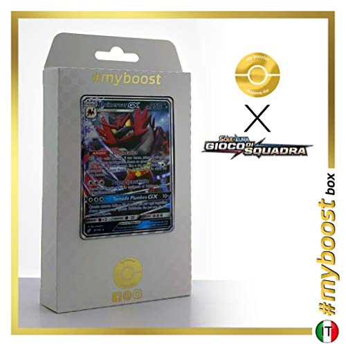 Incineroar-GX (Félinferno-GX) 97/181 - #myboost X Sole E Luna 9 Gioco di Squadra - Coffret de 10 Cartes Pokémon Italiennes