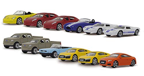 Jamara 460351-Street Kings 1:64 Diecast Set A 12 uds. -Licencia Official, Carrocería metálica, Multicolor (460351)