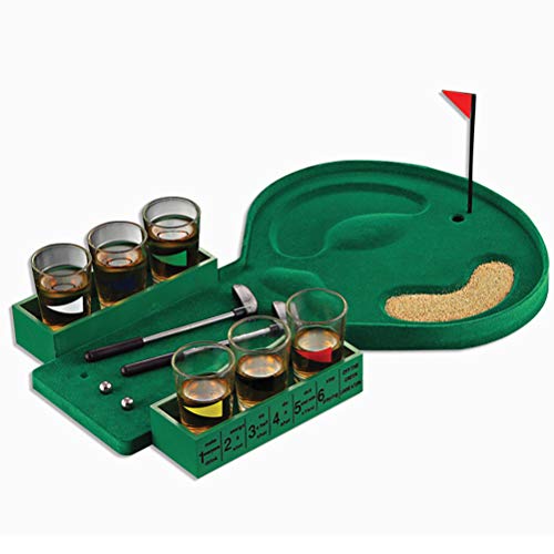 Kohyum Golf Juego de Mesa Interesante Cómodo Vidrio Interior Club Ocio Fiesta Juego