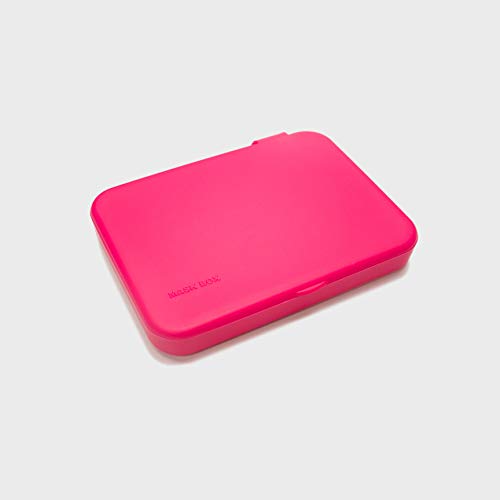 Kumundo Box - Caja/Funda para guardar mascarillas. Porta mascarillas. (Fucsia)