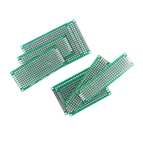 L-Yune,bolt 20pcs 5x7 4x6 3x7 2x8cm Lateral Doble Prototipo de Bricolaje Universal de Circuito Impreso PCB Junta Protoboard for Arduino