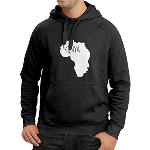 lepni.me Sudadera con Capucha Salvar Kenia - Camisa política, Refranes de la Paz (X-Large Negro Fluorescente)