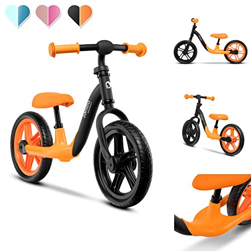 Lionelo Alex Bicicleta de equilibrio 39 x 88 x 50-58 cm Para menores hasta 30 kg Regulación del asiento y del volante Ruedas ligeras Reposapiés perfilado Naranja