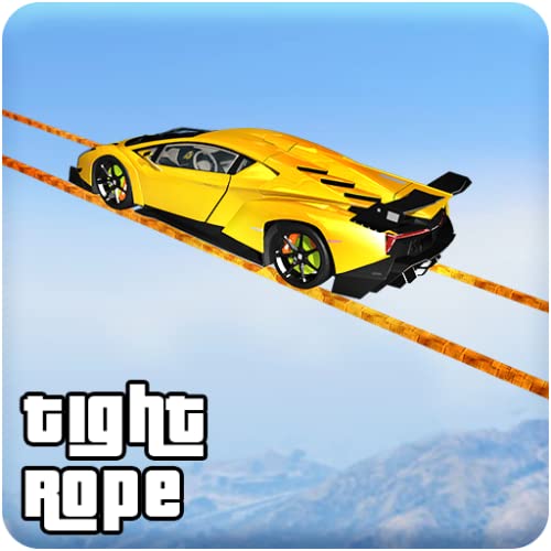 Longest Tightrope Mega Ramp Car Racing Stunts Game