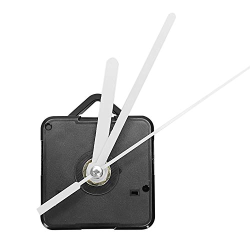 LQNB 1 Paquete Piezas de Reparación DIY de Manos de Reloj de Pared de Repuesto Mecanismo de Movimiento del Péndulo Motor de Reloj de Cuarzo con Manos Y Kit de Accesorios(Negro&Blanco)