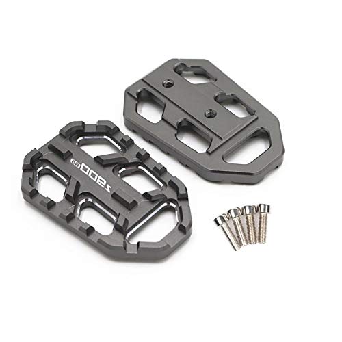 luobu para Kawasaki Z900RS Z900 RS 17-20 Motocicleta Pegas de pie Pedales Pedales Frente Frente Ampliar Pedo Fif Fed Anti-Skid Pedales de Ampliación Pedales del Pie (Color : Gris)