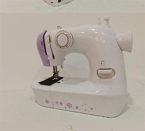 Máquina de coser, con luz nocturna y mesa extensible, con luz nocturna, portátil y práctica, adecuada para principiantes y amantes de las máquinas de coser de costura para principiantes. Jialele