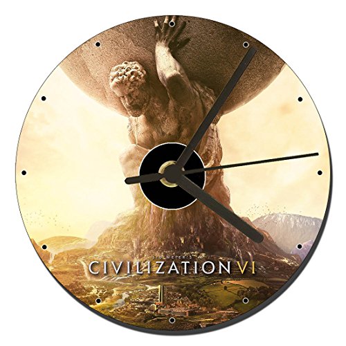 MasTazas SID Meier's Civilization Vi 6 Reloj CD Clock 12cm