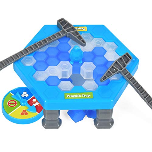 Mini Juego De Mesa De Trampa para Pingüinos para Niños, Trampa De Juguete, Pingüino De Rescate Interactivo, Martillo para Romper El Hielo, Bloque De Juguete, Desafío Peligroso para Piolet