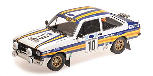 Minichamps- Coche en Miniatura Coleccionable, 155808710, Blanco, Azul y Amarillo