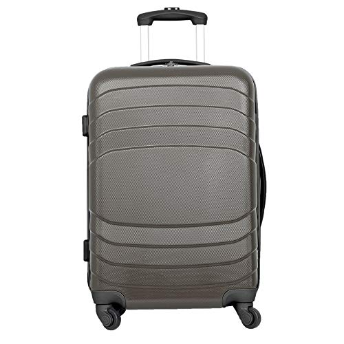 Misako – Maleta de Viaje DINAMIC Mediana 64 X 39 X 28CM - 69L - 3,1KG de en Color Gris | 4 Ruedas | Maleta Rigida