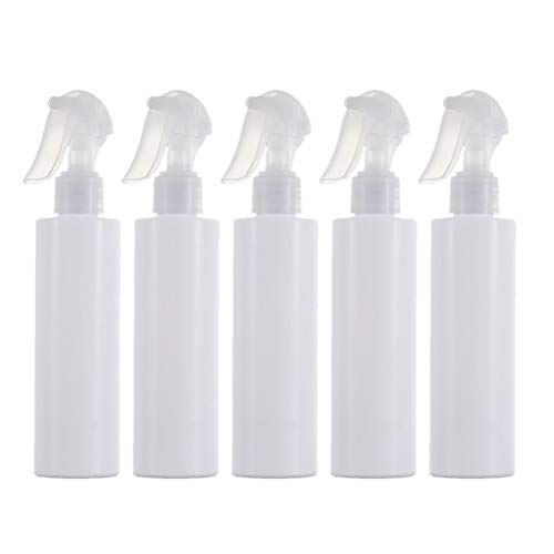 Mobestech 5 Piezas 100 Ml Botella Atomizadora Vacía Cosmética de Viaje Transparente para Mascotas Botella Fina de Spray para Perfume Aceites Esenciales Al Aire Libre Agua de Limpieza (Blanco)