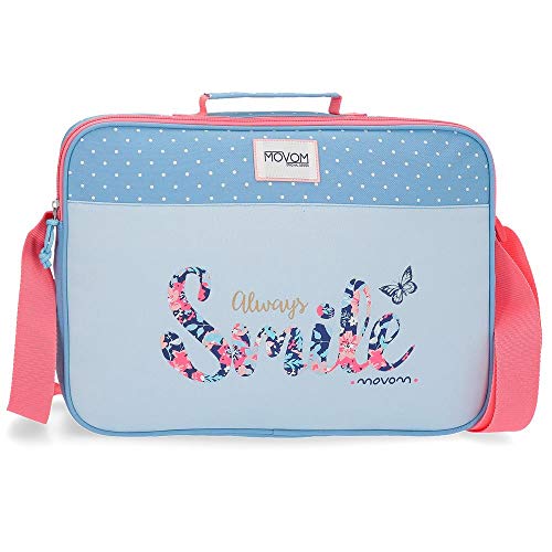 Movom Always Smile Cartera Escolar Azul 38x28x6 cms Poliéster