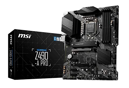 MSI Z490-A PRO - Placa Base Pro Series (10th Gen Intel Core, LGA 1200 Socket, DDR4, Doble Ranura M.2, USB 3.2 Gen 2, 2.5G LAN, DP/HDMI)