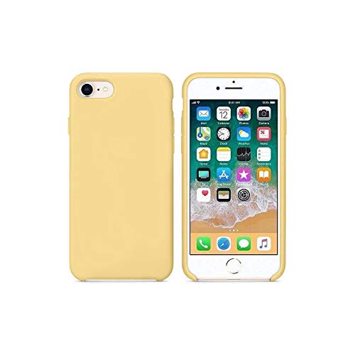 New Phoone Funda Silicona para iPhone 7/8 / SE 2020 Carcasa de Silicona Suave, Resistente Antigolpes (Polen)