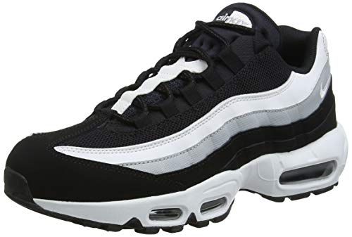 Nike Air MAX 95 Essential, Zapatillas de Running Hombre, Multicolor (Black/White/Wolf Grey 038), 42 EU