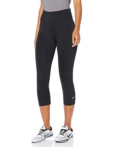 NIKE One Ladies Capris Leggings, Mujer, Negro (Black/White), XS