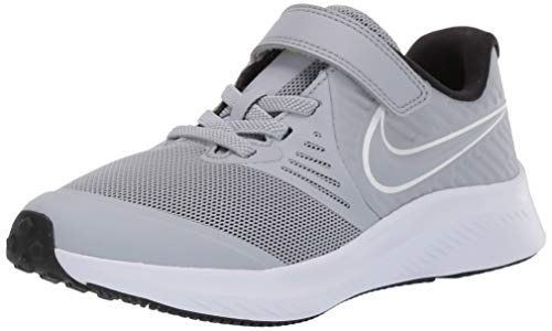 Nike Star Runner 2 (PSV), Sneaker Unisex-Child, Wolf Grey/White-Black-Volt, 35 EU