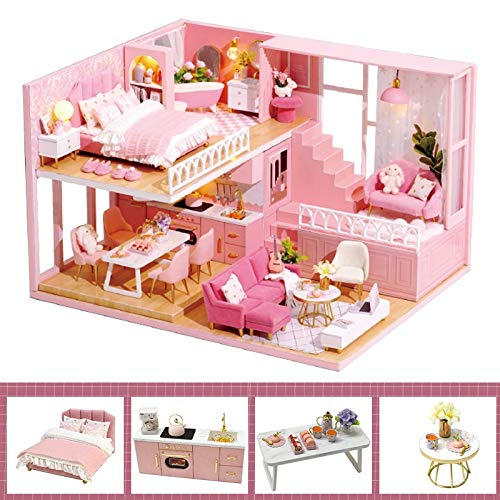 No-branded Dollhouse - Juego de muebles para niños (madera, color L30A, tamaño: libre)