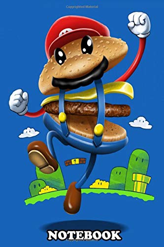 Notebook: Super Mario Burger , Journal for Writing, College Ruled Size 6" x 9", 110 Pages
