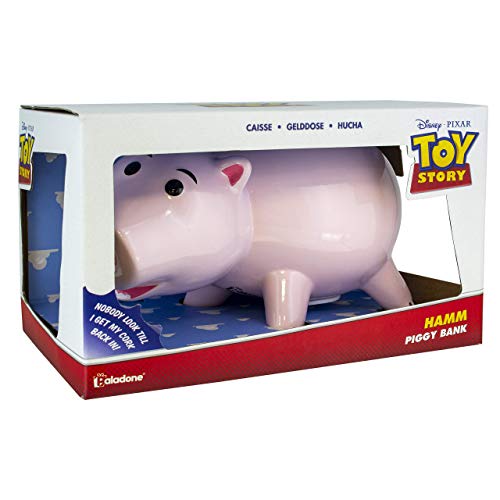 Paladone Hucha Toy Story HAMM Piggy, Cerámica, Rosa, Money Safe, PP4818TS