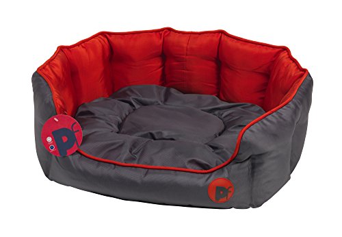 Petface - Cama Ovalada para Perros, Tejido Oxford