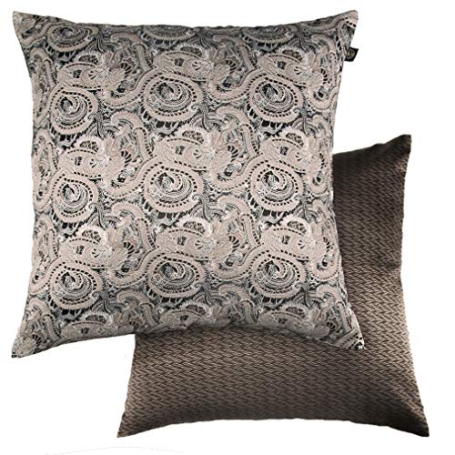 PG MASK - 2 Piezas Fundas de cojínes Cuadrado Double Face para sofá, Cama y sillas. Fundas de Almohada Decorativas para Acolchado de 45x45cm (009 Beige – Dragon)