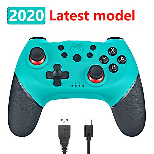 Phiraggit Controlador inalámbrico para Nintendo Switch, controlador inalámbrico Bluetooth, control remoto Gamepad con funciones Turbo, controlador inalámbrico Bluetooth Pro de 6 ejes